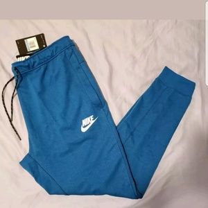NIKE Sportswear Advance 15 Blue Joggers Medium